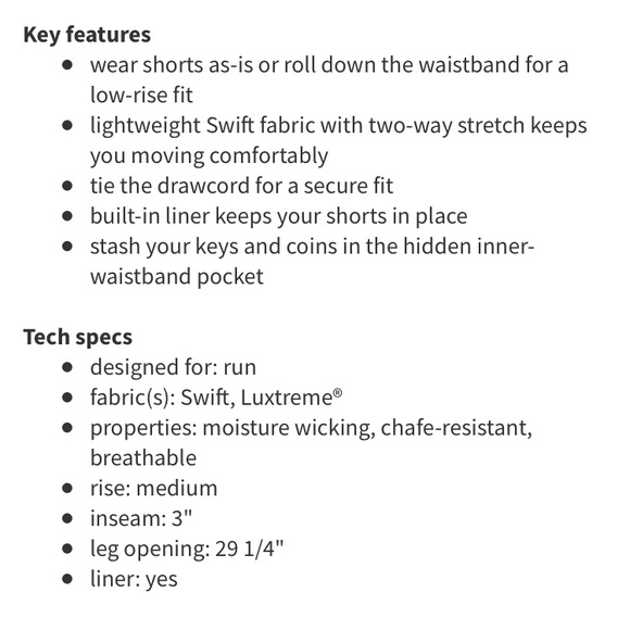 Lululemon Run : Roll down Shorts - Picture 6 of 8